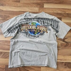 VTG Universal Studios‎ Orlando Graphic T-Shirt Grey Size XL